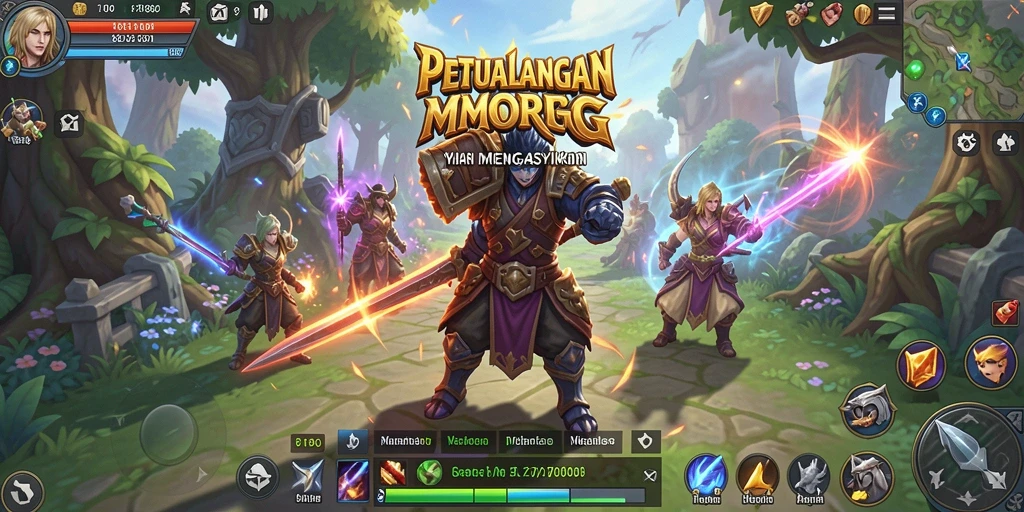 Tangkapan layar gameplay 8180 yang menunjukkan pertarungan epik dan dunia yang luas.