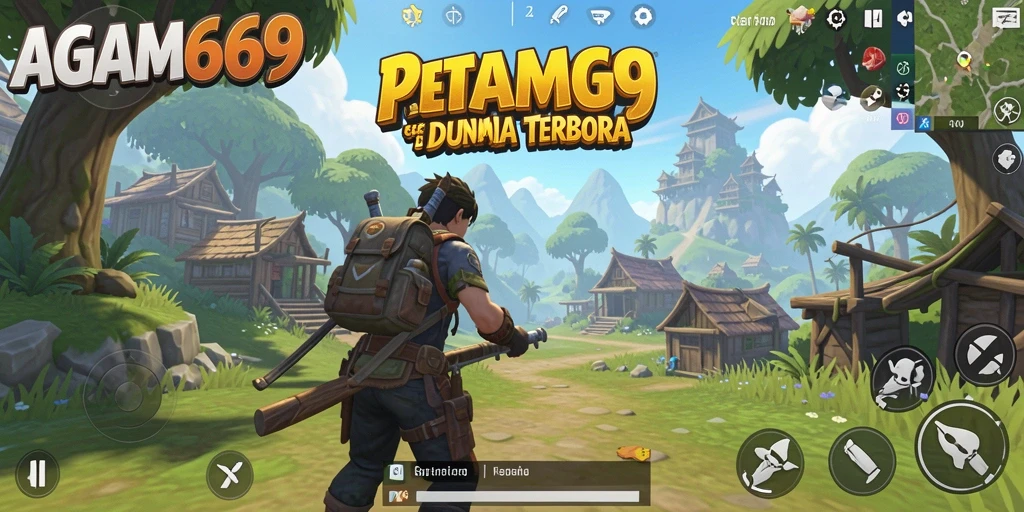 Tampilan gameplay Open World AGAM69 yang mengesankan.