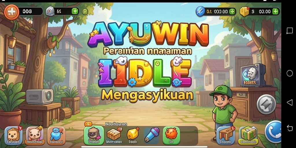 Tampilan gameplay AYUWIN yang menarik dan penuh warna.