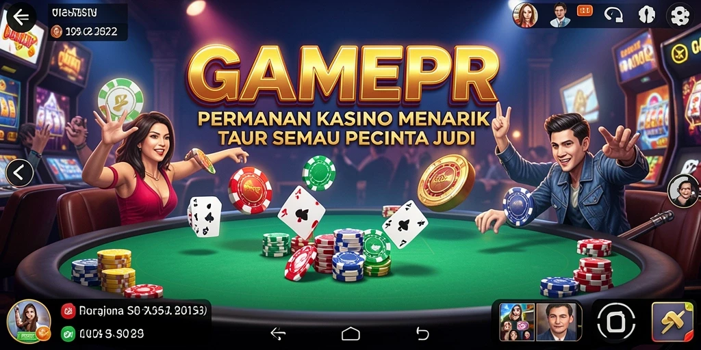 Tampilan utama GAMERP saat bermain permainan kasino yang seru.