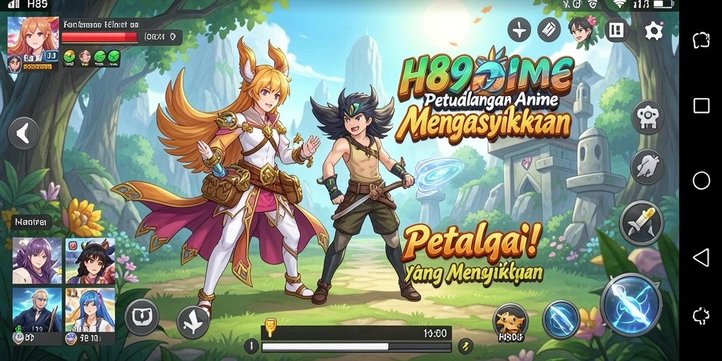 Screenshot H89 menampilkan aksi seru dalam dunia Anime yang penuh warna.