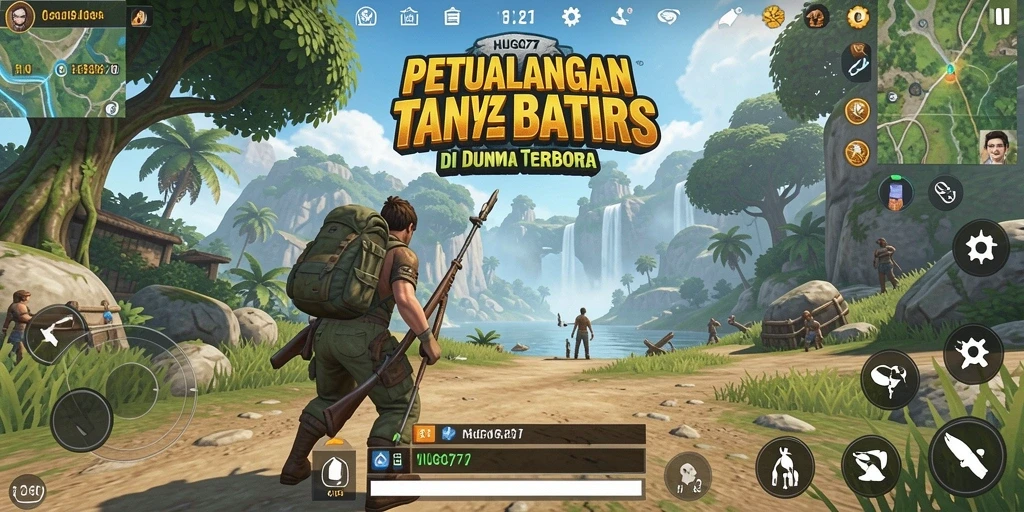 Tampilan gameplay HUGO77 yang memukau dalam dunia terbuka.
