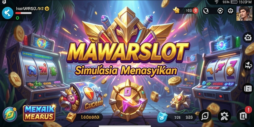 Screenshot menampilkan gameplay seru dari MAWARSLOT dalam simulasi yang menantang.