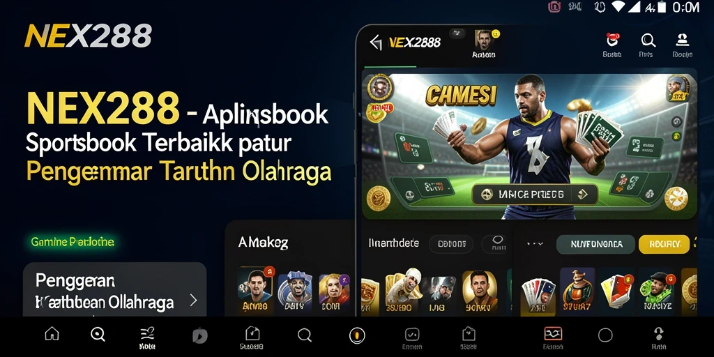 Tampilan gameplay Sportsbook NEX288 yang seru dan interaktif.