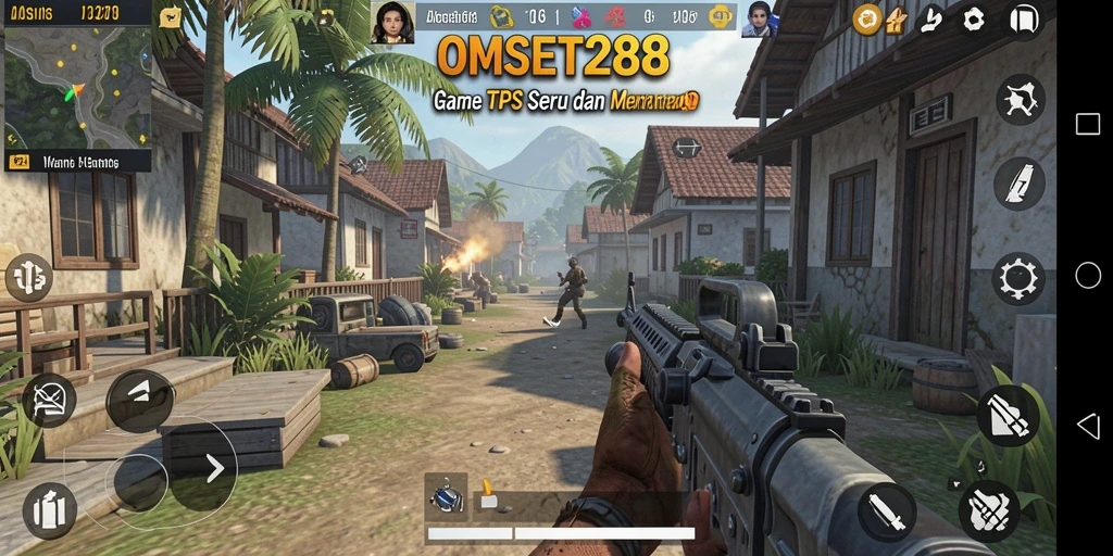 Screenshot gameplay OMSET288 menampilkan pertempuran seru dan grafis menawan.