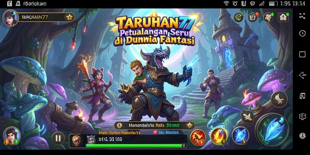 Screenshot TARUHAN77 menampilkan aksi pertarungan seru dengan efek visual yang menakjubkan.