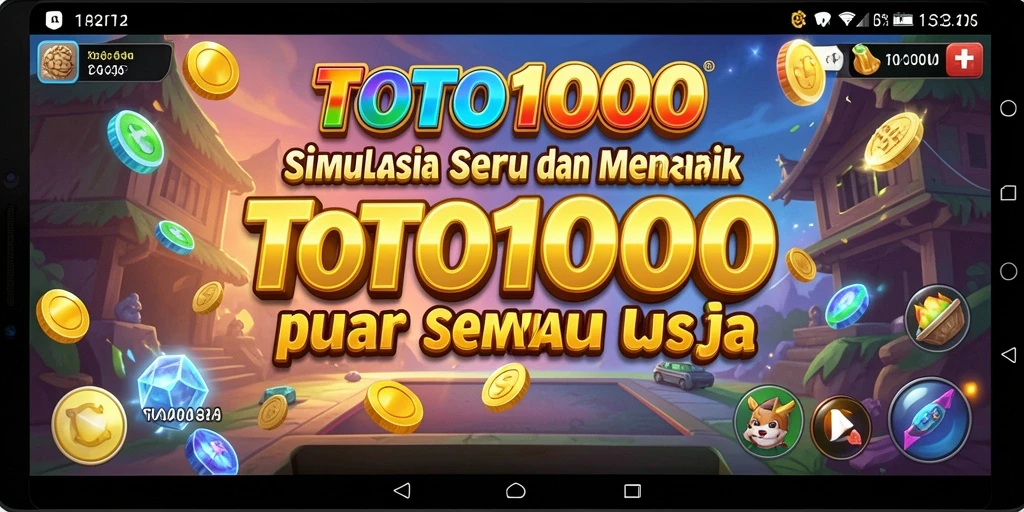 Tampilan gameplay TOTO1000 yang menarik dan interaktif.