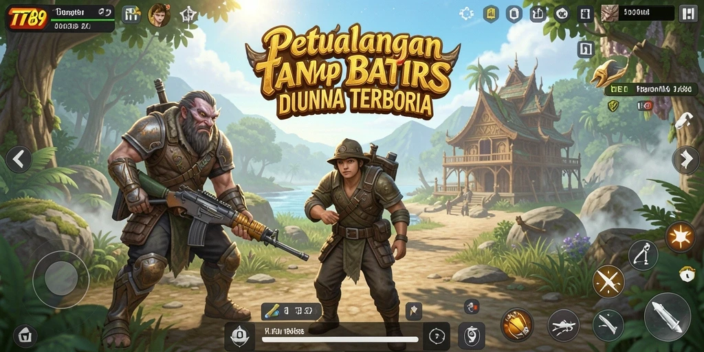 Screenshot gameplay TT789 dengan eksplorasi dunia terbuka yang luas.