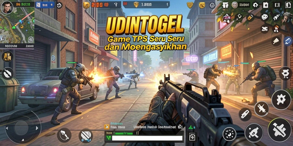 Tampilan gameplay UDINTOGEL yang seru dan menarik.