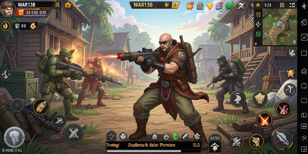 Tampilan gameplay SLG yang menarik di WAR138 dengan strategi dan pertempuran.